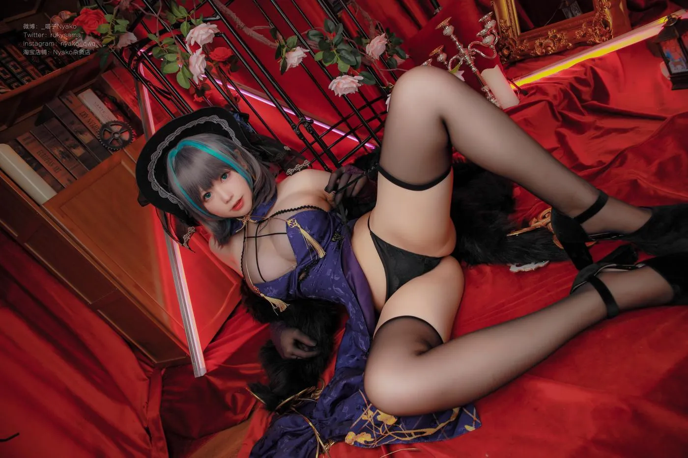Nyako喵子 – NO.31 柴郡旗袍 [48P]插图